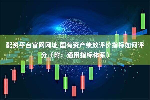 配资平台官网网址 国有资产绩效评价指标如何评分（附：通用指标体系）